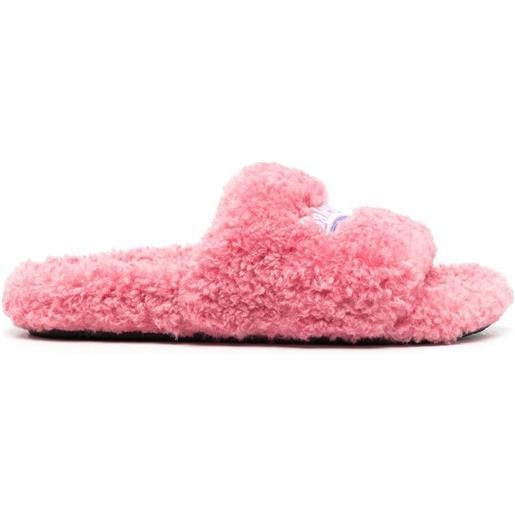 Balenciaga sandali slides con ricamo - rosa