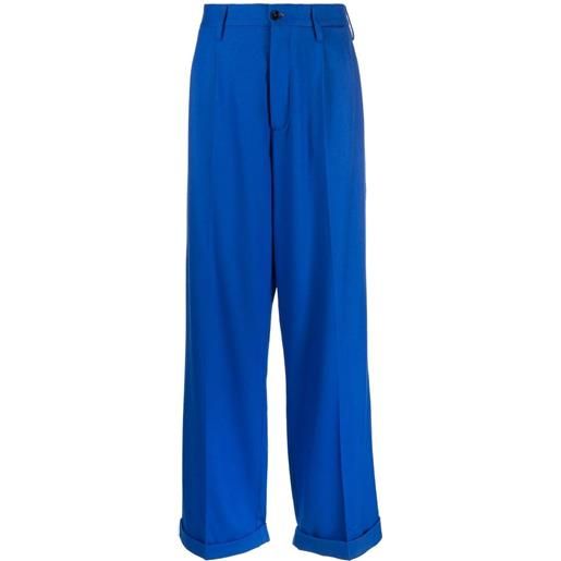Marni pantaloni sartoriali a vita alta - blu