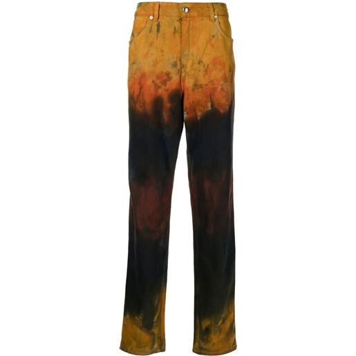 Eckhaus Latta jeans dritti con effetto vissuto - multicolore