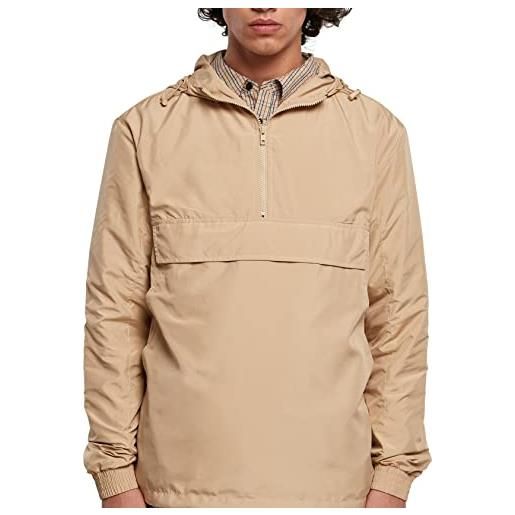 Urban Classics basic pull over jacket, giacca da pioggia con cappuccio uomo, nero, xxl