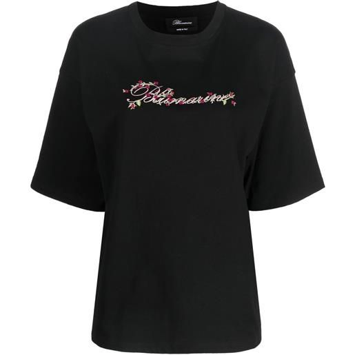 Blumarine t-shirt con stampa - nero