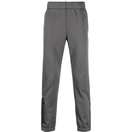 Moncler Grenoble pantaloni sportivi con stampa - grigio