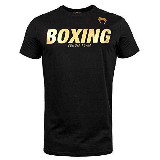 Venum boxing vt, maglietta uomo, nero/oro, m