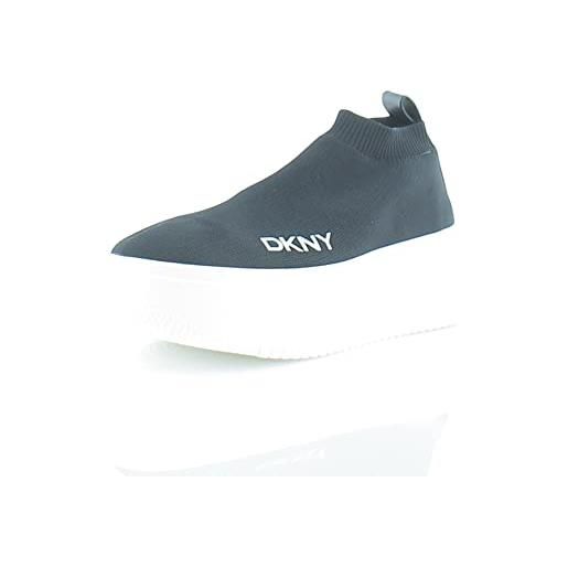 DKNY women's womens shoes mada sneakers, scarpe da ginnastica donna, black, 38 eu