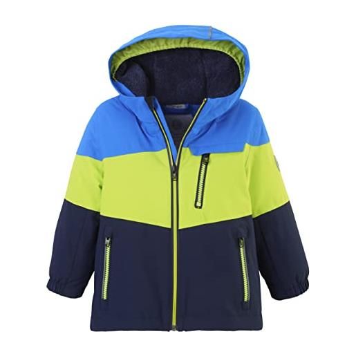 Killtec bambini giacca da sci/giacca funzionale con cappuccio e ghetta antineve fisw 3 mns ski jckt, steel mint, 122, 38914-000