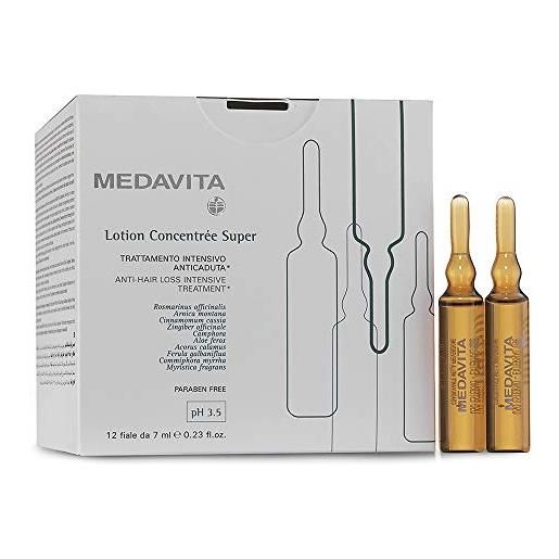 Medavita, lotion concentrée, trattamento intensivo anticaduta super, ph 3.5, 12 fl x 7ml