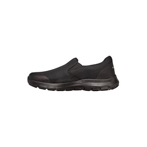 Skechers flex advantage 4.0 tuscan, scarpe uomo, black textile trim, 46 eu