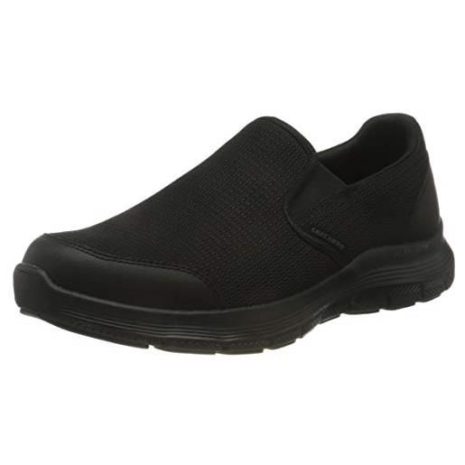 Skechers flex advantage 4.0 tuscan, scarpe uomo, black textile trim, 43 eu