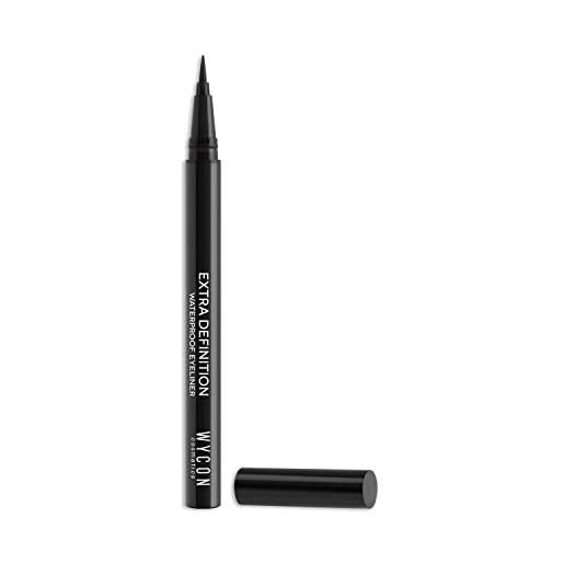 WYCON cosmetics extra definition - eyeliner waterproof nero, penna eyeliner lunga tenuta extra black, punta con tratto sottile e preciso