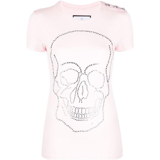 Philipp Plein t-shirt con decorazione - rosa