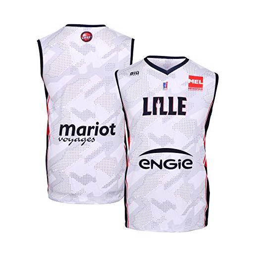 LMBC Lille - maglia ufficiale per bambini, 2018-2019, bambini, maildomlmbc, bianco, fr: xxs (taille fabricant: 4 ans)