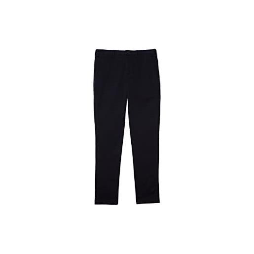 Lacoste hh2661 pantaloni chino slim fit, nero, 44w x 32l uomo