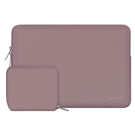 MOSISO laptop sleeve compatibile con mac. Book air 13 m2 a2681 m1 a2337 a2179 a1932 2018-2023/pro 13 m2 m1 a2338 a2251 a2289 a2159 a1989 a1706, neoprene borsa custodia con piccolo case, rosso mattone