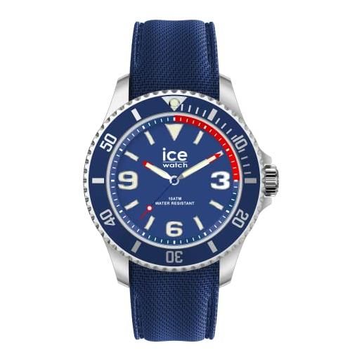 Ice-watch - ice steel blue red - orologio blu da uomocon cinturino in silicone - 020374 (medium)