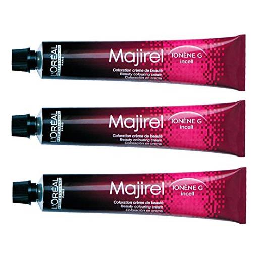 Majirel loreal Majirel - 3 confezioni da 6,8 biondo scuro moka crema per capelli - 50 ml