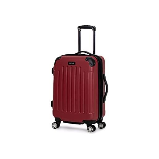 Kenneth Cole REACTION renegade abs expandable 8-wheel upright, rosso scarlatto, 20-inch carry on, renegade_collection