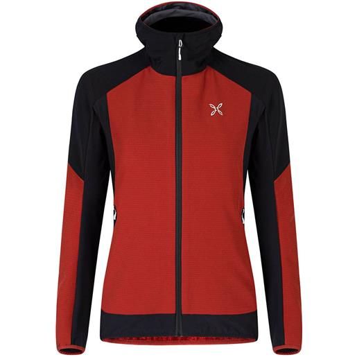 Montura premium wind hoodie fleece rosso xs donna