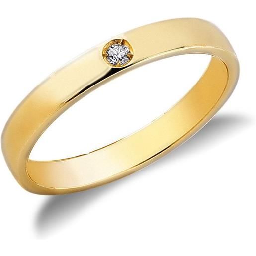 Gioielleria Lucchese Oro fede nuziale oro giallo con diamante fsd010gg