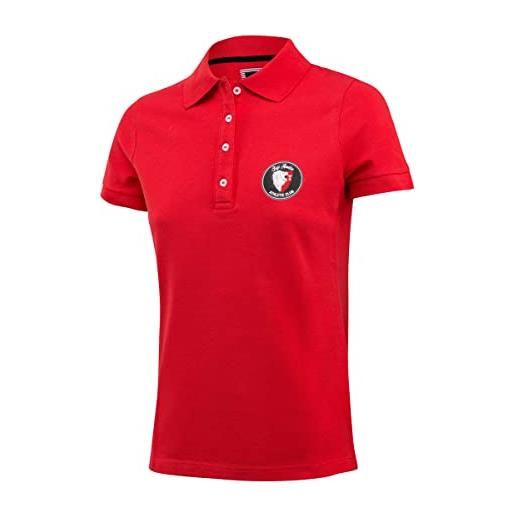 ATHLETIC CLUB BILBAO athletic club polo club ufficiale, camicia donna, rosso, taglia m