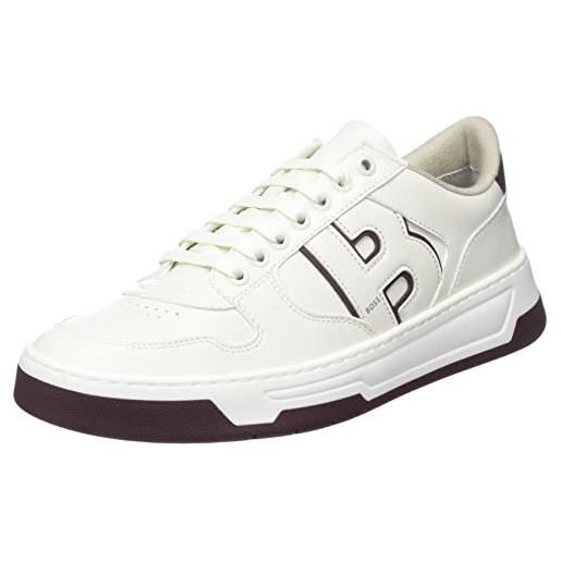 BOSS baltimore_tenn_rcypu, scarpe da ginnastica uomo, open white160, 43 eu