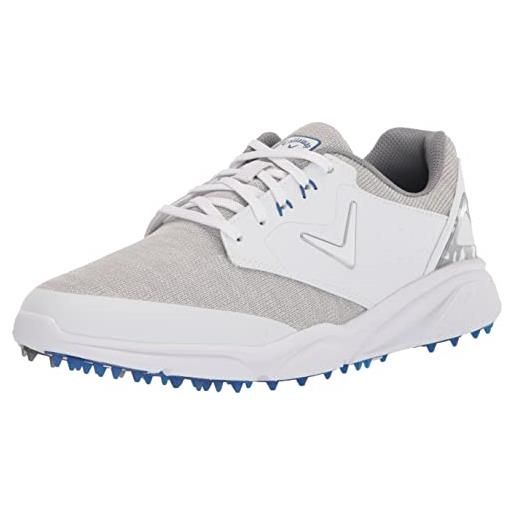 Callaway coronado v2 sl, scarpe da golf uomo, bianco/grigio, 42 eu