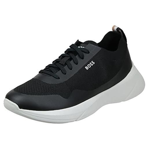 BOSS dean_runn_kn, scarpe da ginnastica uomo, black3, 39 eu