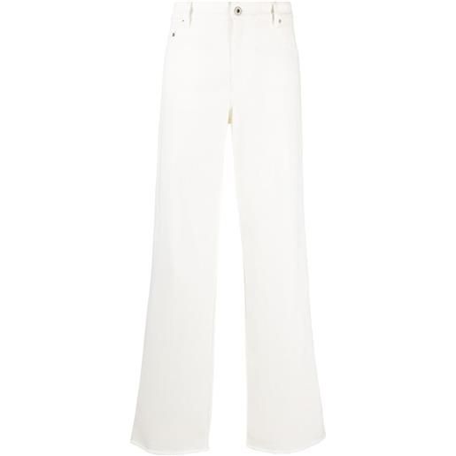 Miu Miu jeans a gamba ampia - bianco