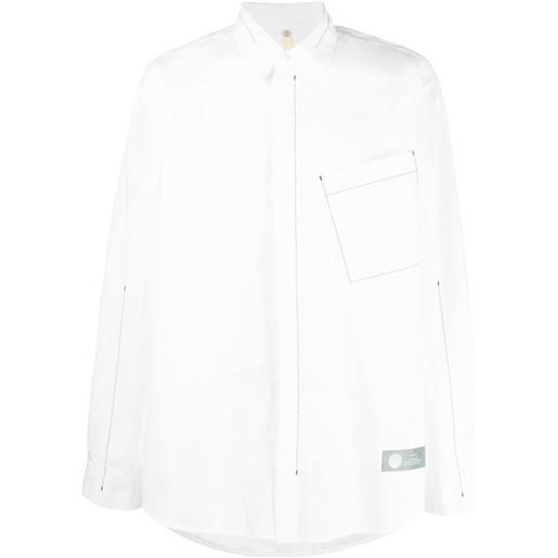 OAMC camicia asimmetrica - bianco
