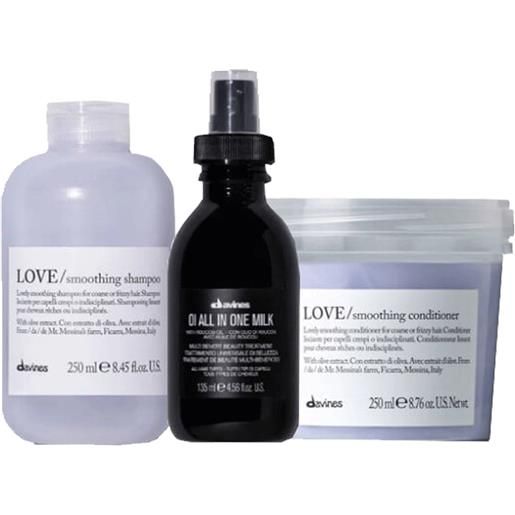 Kit per capelli lisci love smoothing + oi
