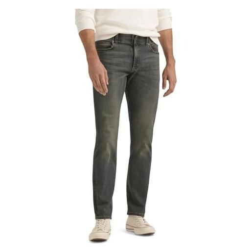 Lee jeans a gamba affusolata con vestibilità dritta serie moderna extreme motion, theo, w38 / l34 uomo