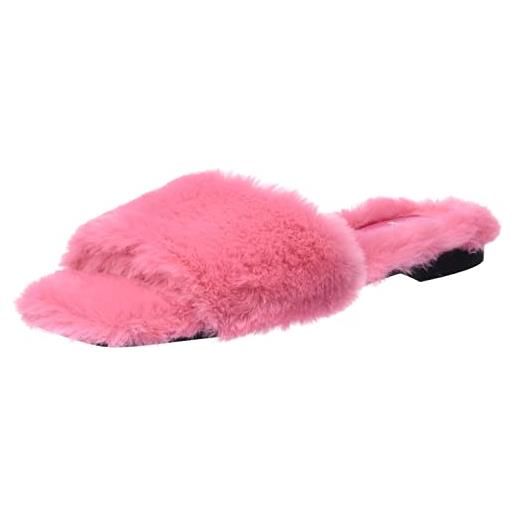 HUGO lola-pantofole, mocassino donna, dark pink658, 38 eu
