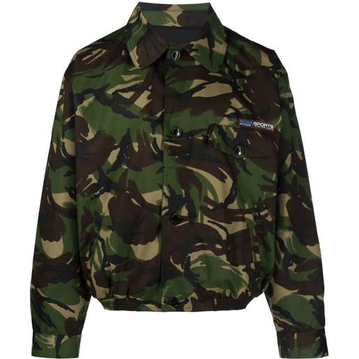 Martine Rose giacca con stampa camouflage - verde