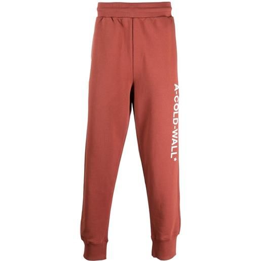 A-COLD-WALL* pantaloni sportivi essential con stampa - rosso