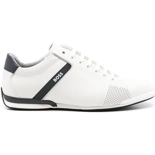 BOSS sneakers saturn goffrate - bianco