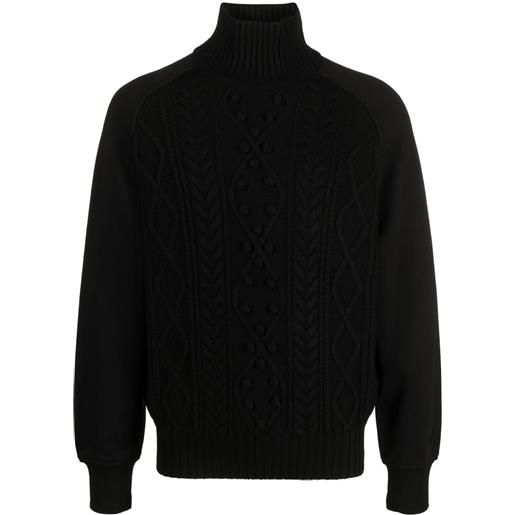 Neil Barrett maglione con ricamo - nero