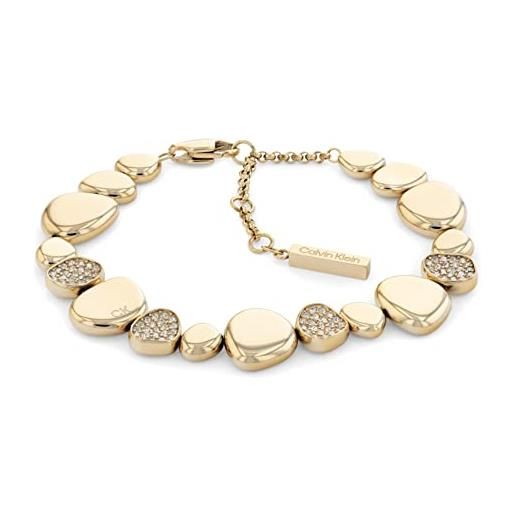 Calvin Klein braccialetto a catena da donna collezione fascinate con cristalli - 35000221