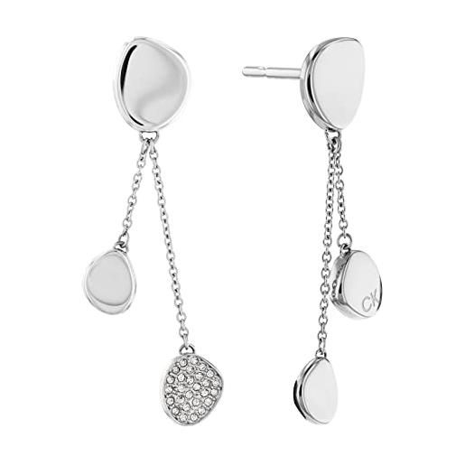 Calvin Klein orecchini pendenti da donna collezione fascinate con cristalli - 35000211