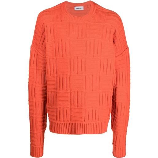 AMBUSH maglione con monogramma - arancione