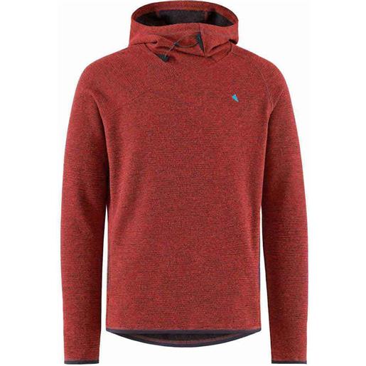 KlÄttermusen falen wooly hoodie fleece rosso l uomo