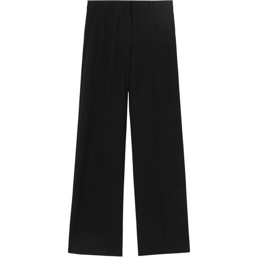 Burberry pantaloni sartoriali con spacco posteriore - nero