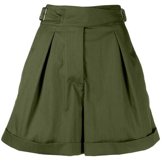 Kenzo shorts a vita alta - verde
