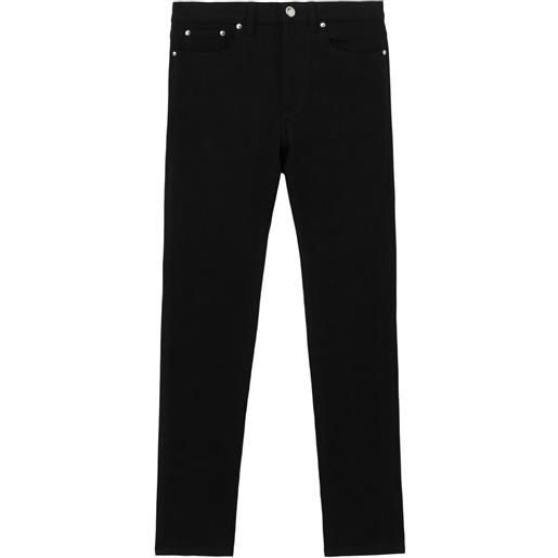 Burberry jeans skinny con monogramma tb - nero