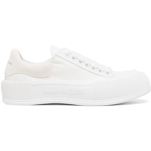 Alexander McQueen sneakers deck plimsoll - bianco