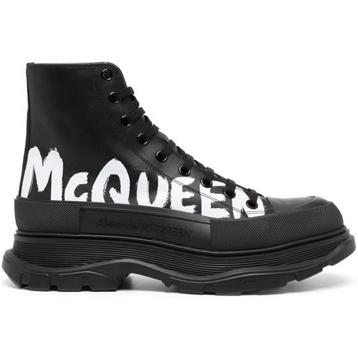 Alexander McQueen sneakers alte tread slick - nero