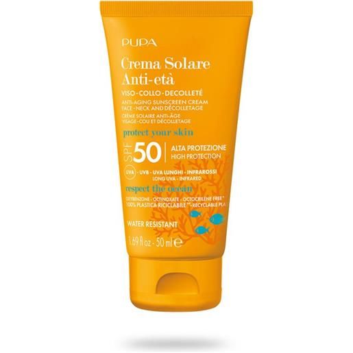 Pupa milano crema solare anti-età spf50 50 ml