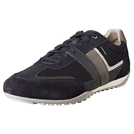 Geox u wells b, sneakers uomo, grigio lt grey, 44 eu