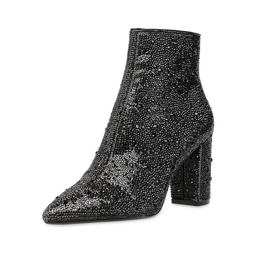 Betsey Johnson stivaletti donna sb-cady, nero, 38.5 eu