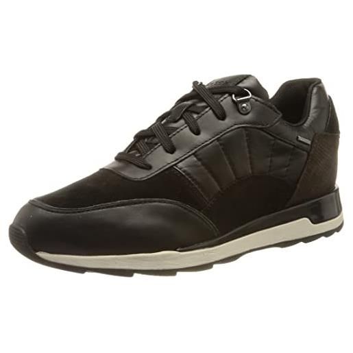 Geox d new aneko b abx b, sneakers donna, grigio (lt grey/silver), 40 eu