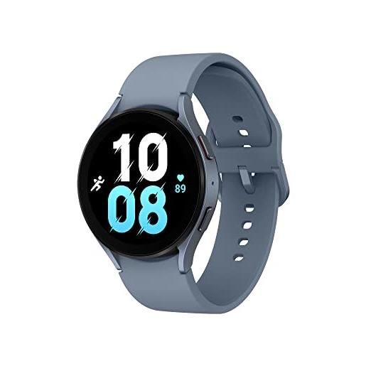 Samsung galaxy watch5 44mm orologio smartwatch, monitoraggio benessere, fitness tracker, batteria a lunga durata, bluetooth, sapphire, versione italiana