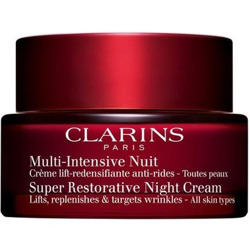 Clarins multi-intensive nuit - crème lift-redensifiante anti-rides - toutes peaux 50 ml
